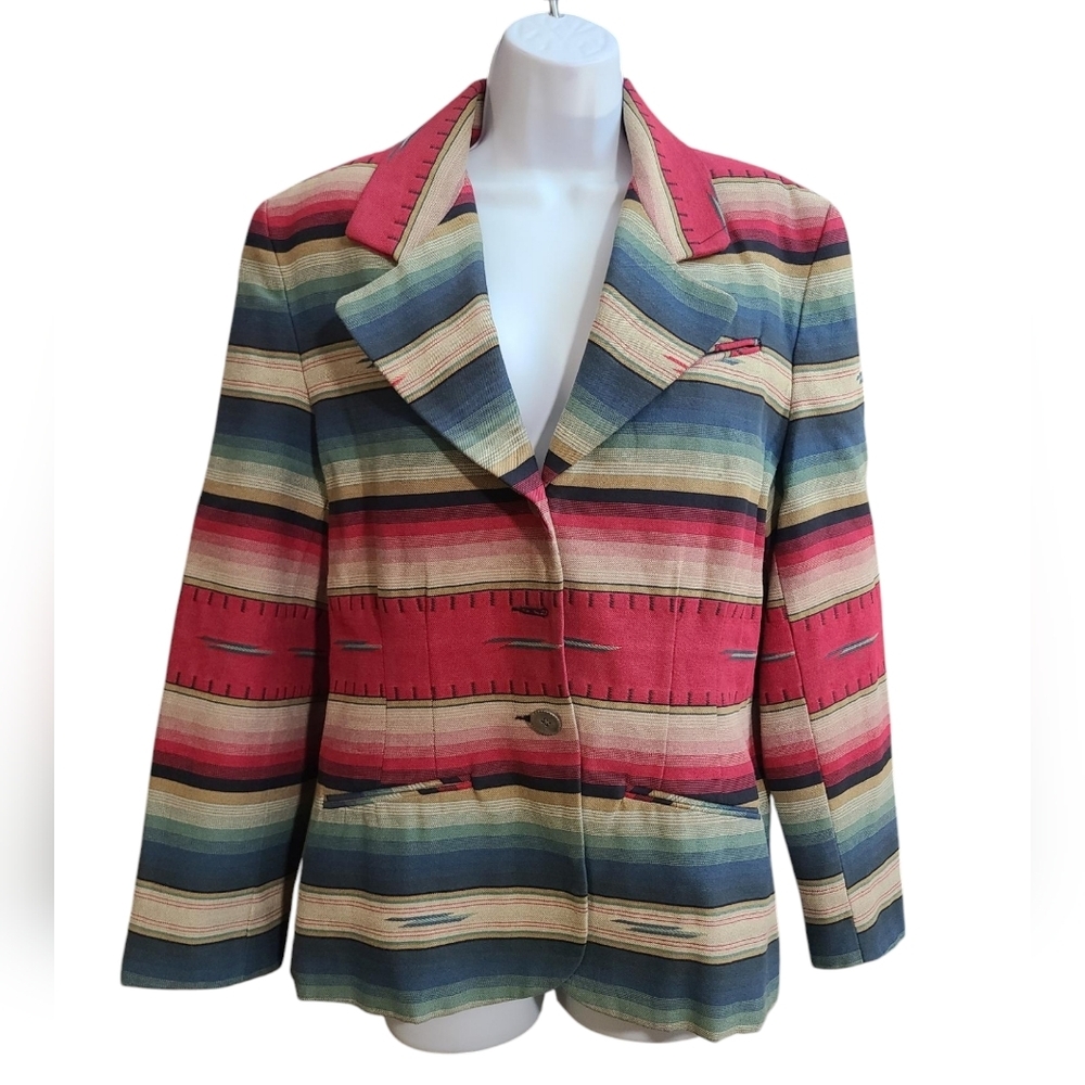 EXPRESS 80's southwest style blazer 11/12